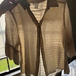 Venus Cream Linen Women's Top